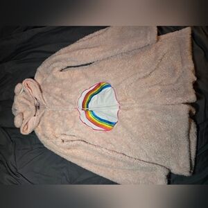 Care Bears Pink Fleece Romper Shorts XL